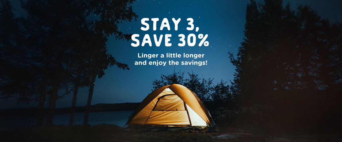 Stay 3, Save 30%